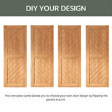 Slanted Single Barn Door Kit | Black Hardware