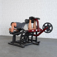 Pro Strength Prone Leg Curl - Muscle D Fitness - Adjustable Plate Loaded Hamstring Machine