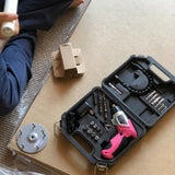 3.6 Volt Lithium-Ion Rechargeable Screwdriver with 45 Piece Accessory Set - Pink DT4944P