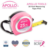 25ft. Tape Measure - Pink - DT5002P