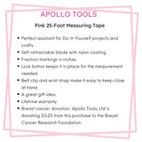 25ft. Tape Measure - Pink - DT5002P