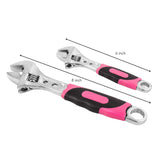 2 Adjustable Wrenches - Pink - DT5007P