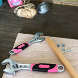 2 Adjustable Wrenches - Pink - DT5007P