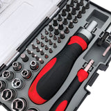 55 Piece Metric Tool Set with Ratcheting Bit Driver, Precision Bit Driver and Bit Assortment - DT5024