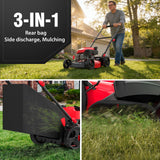 17" 144cc Gas Push 3-in-1 Lawn Mower DV8618P/V8617P