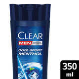 Clear Men Cool Sport Menthol Anti-Dandruff Shampoo - Itch Relief, Oily Scalp Control, Refreshing Menthol - 11.83 fl oz