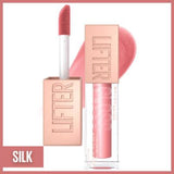 Maybelline Lifter Gloss: Hyaluronic Acid Hydrating Lip Gloss for Plump, Smooth Lips | Non-Sticky Formula - Silk Shade