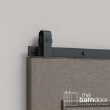 J Top Mount Heavy Duty Sliding Barn Door Hardware Kit