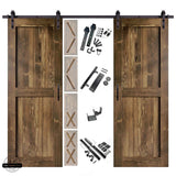 Classic Double Barn Door Kit | Black Hardware
