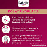 Palette Deluxe Gece Mavisi Hair Dye - Long-Lasting Vibrant Night Blue Hair Color with Nourishing Properties