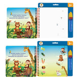 Lino Magic Painting Book: Reusable Water Coloring Book for Mess-Free Fun. Ideal Children's Art Activity, Toddler Coloring, Animals Theme