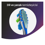 Colgate 360 Advanced Manual Toothbrush: Dentist Recommended Plaque Removal, Tongue & Cheek Cleaner for Superior Oral Hygiene