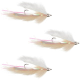 Dolly Llama Stinger Streamer Flies - 3 Flesh and Cream  Size 4