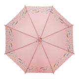Eklips Children's Pink Umbrella for Kids - Lightweight Rain Protection for Children