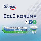 Signal Toothpaste Triple Protection with Fluoride & Calcium - 4.06 fl oz - Fresh Minty Flavor