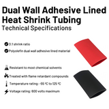 8 Gauge Cable Lugs with Heat Shrink Tubing Kit