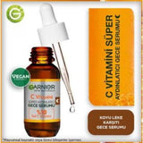 Garnier Vitamin C Serum - Anti-aging Night Serum for Brightening & Hydration, Vegan Skincare, 1.01 fl oz