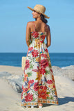 CUPSHE Vibrant Oasis Tropical Maxi Dress, Large