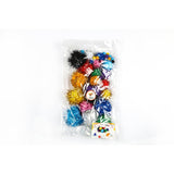 Lino Ponpon Craft Ponpon Set - 40 Assorted Metallic Ponpons for Arts & Crafts Projects