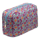 Eklips Quilted Cosmetic Bag: Stylish & Compact Makeup Organizer - Perfect Travel Size.