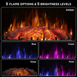 Eternal Flame EF26-PB Smart Electric Fireplace Logs, WiFi Enabled
