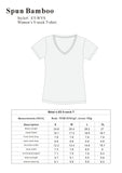 Be Kind Printed Women's Bamboo Viscose/Cotton V-Neck Cap Sleeve T-Shirt