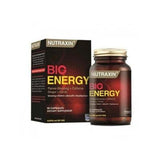 Nutraxin Big Energy 60 Tablet - Natural Energy Boost Dietary Supplement with Caffeine, Ginseng & Ginger Extract