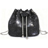 Elegant Evening Bags Womens Fashion Rhinestone Clutch Backpack Sparkly Shoulder Bag for Ladies Party Travel