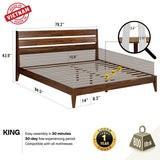 Emery Solid Wood Bed Frame