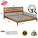 Emery Solid Wood Bed Frame