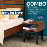Emery Solid Wood Bed Frame