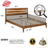 Emery Solid Wood Bed Frame