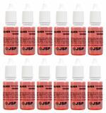 12 Bottles of JSP Silver & Sterling Jewelry Precious Metal Test Acid Karat Testing Solutions