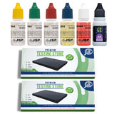 Gold & Silver Testing Kit JSP Acids 10K-24K, Silver, Neutralizer & 2 Large GTE Testing Stones