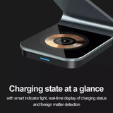3 in 1 Transparent 15W Magnetic Wireless Charger Pad holder
