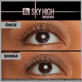 Maybelline Sky High Space Diamond Mascara: Add Dazzling Diamond Shimmer, Unlimited Length & Volume - Perfect for Sensitive Eyes