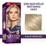 Wella Koleston Intense Ash Blonde Hair Dye: 100% Gray Coverage, Long Lasting Color, Argan Oil - Light Ash Pearl Blonde