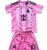 New Pink Lionel Messi Home Kids Soccer Jersey Pink Set of 2 | Toddler & Youth