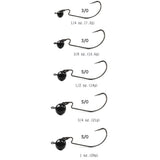 Reaction Tackle Tungsten Football/Swing Jig Heads- 3-Pack