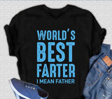 World's Best Farter Men's Bamboo Viscose/Organic Cotton Short Sleeve Graphic T-Shirt