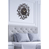 Muyika 41x41cm Modern Metal Silent Wall Clock - Large Decorative Timepiece for Home
