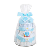 Blue Two- Tier Diaper Cake