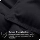 Full/Double size Luxuriously Soft Down Alternative Comforter Set in Black