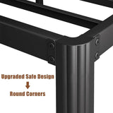 Full size Heavy Duty Metal Bed Frame Platform with Round Edge Legs