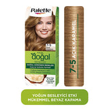 Palette Natural Hair Dye - Light Caramel (Açık Karamel) Permanent Hair Color for Natural Look