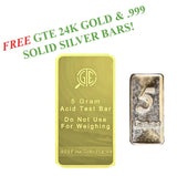 Gold, Silver, & Platinum Testing Kit 10K-24K JSP Acids, Diamond Tester, Digital Scale, Magnifier Loupe, Files & Test Bars