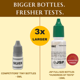 JSP Gold Silver Jewelry Metals Testing Acid 10k 14k 18k Kit + Scratch Test Stone