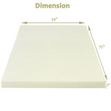 Full size 3-inch Thick Soft Comfort Foam Mattress Topper