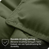 Full/Double size Super Soft Down Alternative Comforter Set in Olive Green