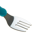 Babyjem Stainless Steel Baby Utensil Set - BPA Free, Ergonomic Design for Independent Eating